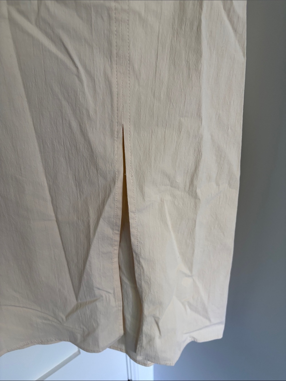 Zara Beige Midi Skirt with Front Knot - Picture 7 of 8